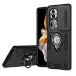 Per OPPO Reno11 Pro Global Camshield Custodia per telefono con anello (nero)