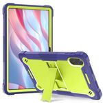 Per Honor Pad X9 Custodia tablet PC ibrida in silicone antiurto con supporto (giallo verde + blu navy)