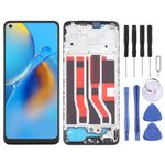 Per OPPO F19 Digitalizzatore schermo LCD OLED assemblaggio completo con cornice