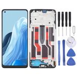 Per OPPO Reno8 Lite 5G OLED LCD Screen Digitizer assemblaggio completo con cornice
