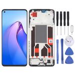 Per OPPO Reno8 4G OLED LCD Screen Digitizer assemblaggio completo con cornice