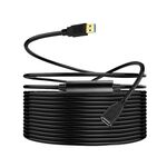 Cavo USB 3.0 femmina a USB 3.0 maschio in PVC, lunghezza: 2 m (nero)