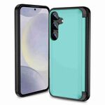 Custodia per telefono con supporto a vibrazione 3 in 1 per Samsung Galaxy S22 5G (ciano)