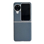 Per OPPO Find N3 Flip Kevlar Custodia per telefono antiurto ultrasottile in fibra di carbonio (blu)