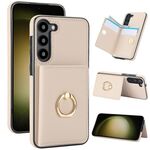 Per Samsung Galaxy S23+ 5G Custodia per telefono con porta carte antifurto RFID (bianca)