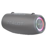 Zealot S87 Altoparlante Bluetooth esterno portatile da 80 W con luce RGB (grigio)