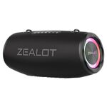 Zealot S87 Altoparlante Bluetooth esterno portatile da 80 W con luce RGB (nero)