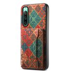 Custodia per telefono con supporto per slot per scheda IV per Sony Xperia 10 (blu invernale)