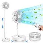 Ventilatore elettrico da tavolo pieghevole e regolabile in altezza F9 (bianco)