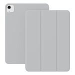 Per iPad Air 13 2024 Custodia per tablet intelligente magnetica ultrasottile con clip bifacciale (grigio)