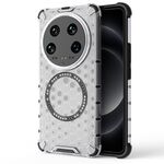 Per Xiaomi 14 Custodia per telefono antiurto con anello magnetico a nido d'ape Ultra (bianco)