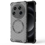 Per Xiaomi 14 Custodia per telefono antiurto con anello magnetico a nido d'ape Ultra (nero)