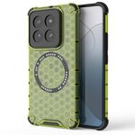 Per Xiaomi 14 Pro Custodia per telefono antiurto con anello magnetico a nido d'ape (verde)
