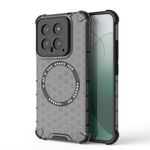 Per Xiaomi 14 Custodia per telefono antiurto con anello magnetico a nido d'ape (nero)