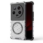 Per Xiaomi 13 Custodia per telefono antiurto con anello magnetico a nido d'ape Ultra (bianco)