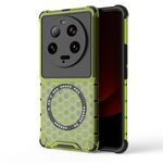 Custodia per telefono antiurto con anello magnetico a nido d'ape Xiaomi 13 Ultra (verde)