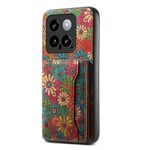 Per la custodia del telefono con supporto per slot per scheda Xiaomi 14 (verde primavera)