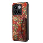 Per la custodia del telefono con supporto per slot per scheda Xiaomi 14 (rosso estate)