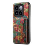 Per la custodia del telefono con supporto per slot per scheda Xiaomi 14 Pro (verde primavera)
