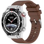 Cinturino per orologio in gomma fluorurata da 22 mm (marrone)