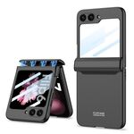 Per Samsung Galaxy Z Flip6 GKK Custodia pieghevole magnetica integrata a copertura totale per telefono (nero)