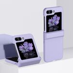 Custodia per PC Skin Feel per Samsung Galaxy Z Flip6 con cerniera (viola)
