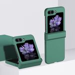 Custodia per PC Skin Feel per Samsung Galaxy Z Flip6 con cerniera (verde)