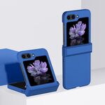 Custodia per PC Skin Feel per Samsung Galaxy Z Flip6 con cerniera (blu)