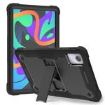 Per Lenovo Tab M11 / Xiaoxin Pad 11 2024 Custodia tablet PC ibrida in silicone antiurto con supporto (nero)