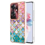 Per OPPO Reno11 F 5G Global Galvanotecnica IMD Custodia per telefono TPU (scaglie colorate)