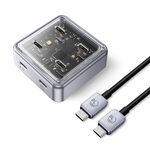 ORICO XHJ4C-G2 Convertitore espanso HUB USB Type-C 3.0 compatto in lega di zinco a 4 porte (argento)