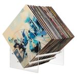 YX107 Espositore per dischi in vinile acrilico (trasparente)