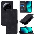 Custodia per telefono in pelle goffrata Ultra Skin Feel per Xiaomi 13 (nera)