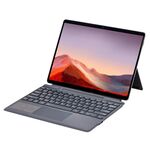Per Microsoft Surface Pro 10 / Pro 9 2089A Custodia in pelle con tastiera wireless Bluetooth e touchpad (grigio)