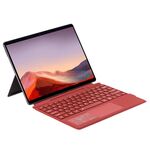 Per Microsoft Surface Pro 10 / Pro 9 2089D Custodia in pelle con tastiera wireless Bluetooth retroilluminata con touchpad (vino rosso)