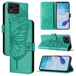 Custodia per telefono in pelle farfalla ultra goffrata per Asus Zenfone 11 (verde)