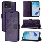 Custodia per telefono in pelle con farfalla ultra goffrata per Asus Zenfone 11 (viola scuro)