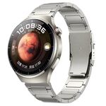 Cinturino per orologio in lega di titanio con doppia fibbia di sicurezza da 22 mm (grigio)