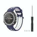 Per Huawei Watch GT Cyber Cinturino traspirante bicolore (blu + bianco)