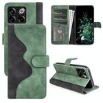 Per OnePlus Ace Pro Custodia per cellulare in pelle con cuciture orizzontali a conchiglia (verde)