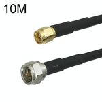 Cavo adattatore coassiale SMA maschio a F TV maschio RG58, lunghezza cavo: 10 m