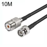 Cavo adattatore coassiale BNC maschio a UHF femmina RG58, lunghezza cavo: 10 m