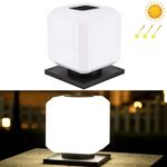 003 Solar Square Outdoor Post Light LED Lampade da parete impermeabili, dimensioni: 20 cm (luce bianca)