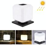 003 Solar Square Outdoor Post Light LED Lampade da parete impermeabili, dimensioni: 20 cm (luce tricolore)