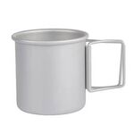 HK280 300ml Tazza per acqua pieghevole da campeggio all'aperto Tazza in lega di alluminio portatile, colore: argento