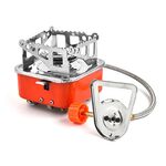Mini fornello a gas portatile per alpinismo da campeggio all'aperto, stile: quadrato (modello con fibbia)