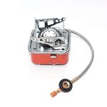 Mini fornello a gas portatile per alpinismo da campeggio all'aperto, stile: quadrato (interfaccia filettata)