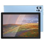 Tablet PC per chiamate telefoniche P60 4G, 10,1 pollici, 4 GB + 64 GB, Android 8.0 MTK6797 Deca Core 2.1GHz, doppia SIM, supporto GPS, OTG, WiFi, BT (blu)