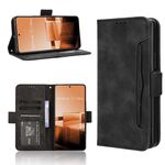 Per Asus Zenfone 11 Ultra Skin Feel Calf Texture Slot per schede Custodia in pelle per telefono (Nero)