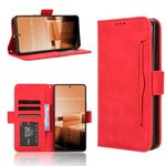 Per Asus Zenfone 11 Ultra Skin Feel Calf Texture Slot per schede Custodia in pelle per telefono(Rosso)